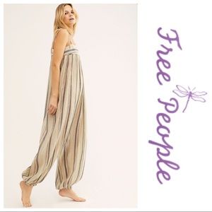 NWT Free People Harem Lurex Jumpsuit